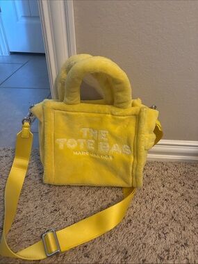 Marc Jacobs Plush Mini Tote in Bright Yellow